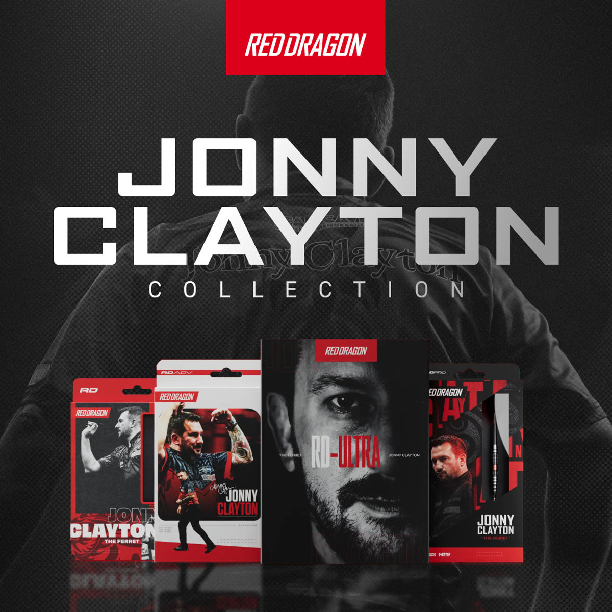 Red Dragon Jonny Clayton Core Brass Steel Tip Darts