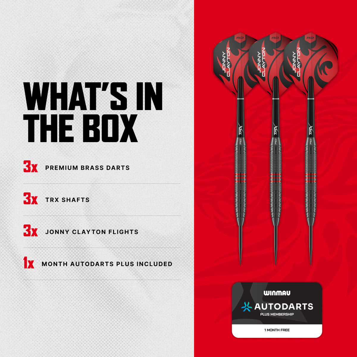 Red Dragon Jonny Clayton Core Brass Steel Tip Darts