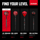 Red Dragon Jonny Clayton Core Brass Steel Tip Darts