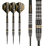 Luke Humphries Prestige Steel Tip Darts complete dart overview image showing the full barrel profile and design from multiple angles