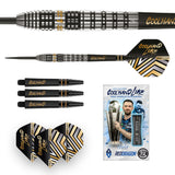 Luke Humphries Prestige Steel Tip Darts image displaying everything included inside the box