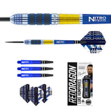 Contents of the Luke Humphries darts box including flights, shafts and accessories