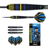 Luke Humphries World Champion Brass Steel Tip Darts image displaying everything included inside the box