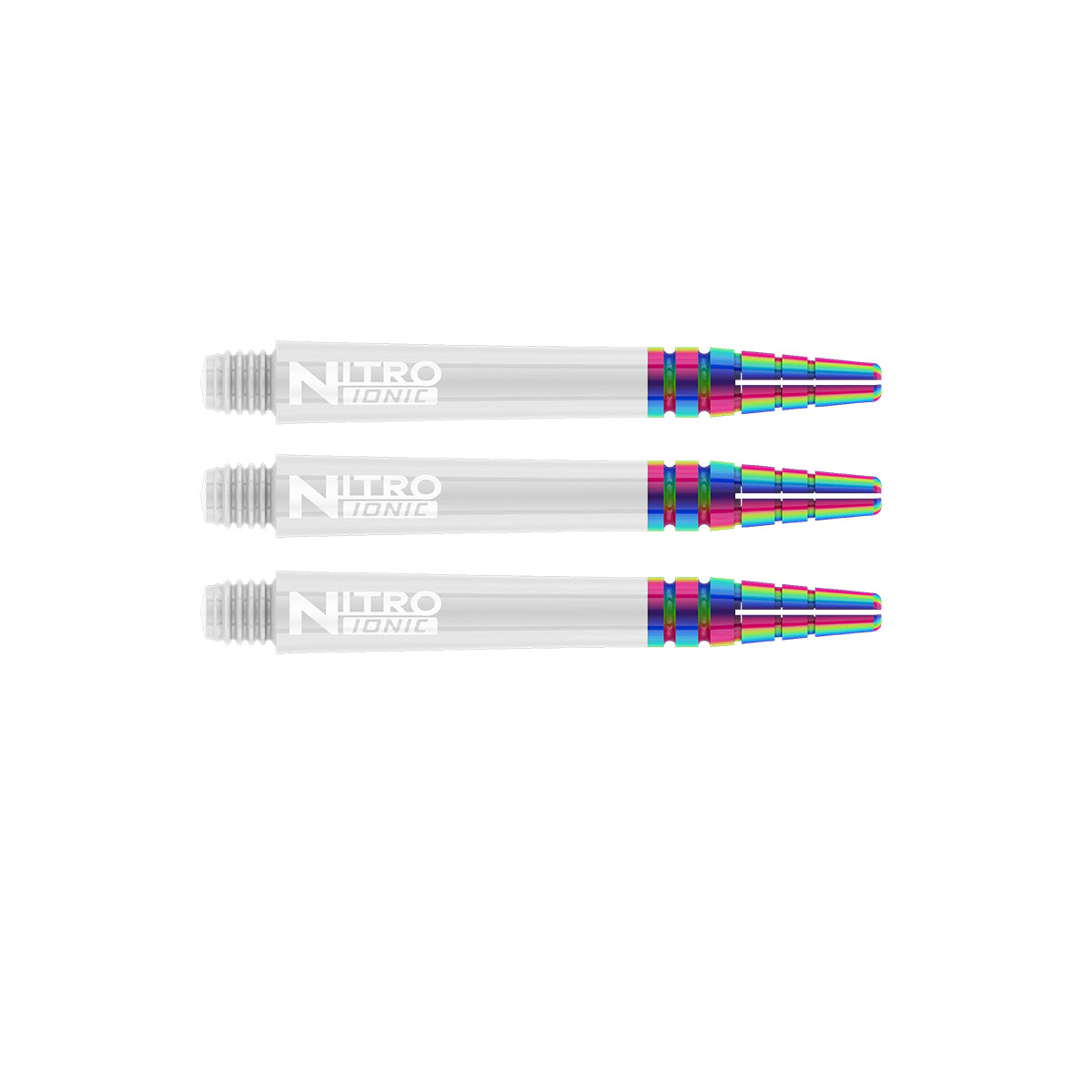 Nitro Ionic Dart Stems White main product image showing the stems, packaging, and included contents