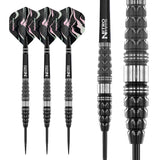 Paradym Torpedo Steel Tip Darts complete dart overview image showing the full barrel profile and design from multiple angles