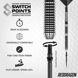 Red Dragon Pegasus Switch Point 90% Tungsten Steel Tip Darts