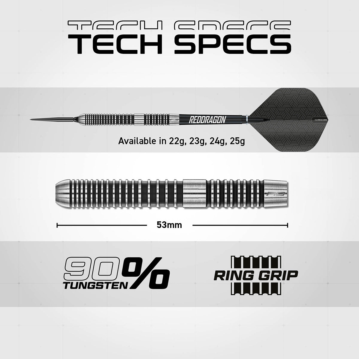 Red Dragon Pegasus Switch Point 90% Tungsten Steel Tip Darts