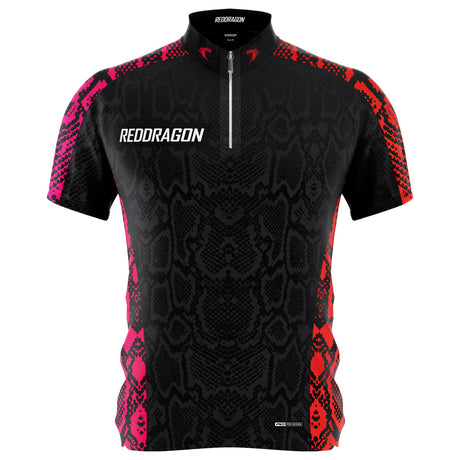 Red Dragon Peter Wright 50 Years Limited Edition Dart Shirt front view image showing the complete shirt design, colours, anniversary graphics, and sponsor logos