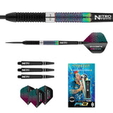 Contents of the Peter Wright Diamond Edition darts box including flights, shafts and accessories