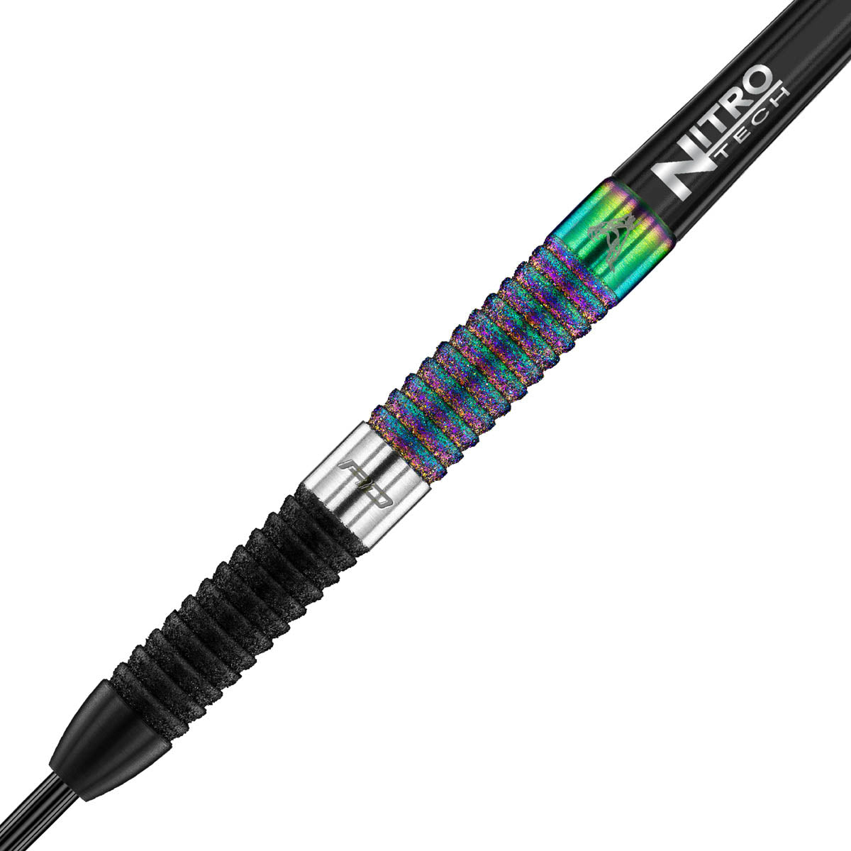 Close up view of the Peter Wright Diamond Edition barrel grip and precision machining