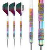 Peter Wright Diamond Fusion Spectron SE Steel Tip Darts complete dart overview image showing the full barrel profile and design from multiple angles