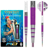 Peter Wright PL15 Medusa Steel Tip Darts product image showing the complete dart set, packaging and accessories