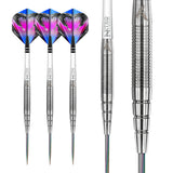 Multiple angle view of the Peter Wright PL15 dart barrel profile and design