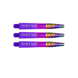 Peter Wright Snakebite Logo Nitro Ionic Dart Stems Purple main product image showing the stems, packaging, and included contents