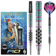 Peter Wright Supa Venom Steel Tip Darts product image showing the complete dart set, packaging and accessories