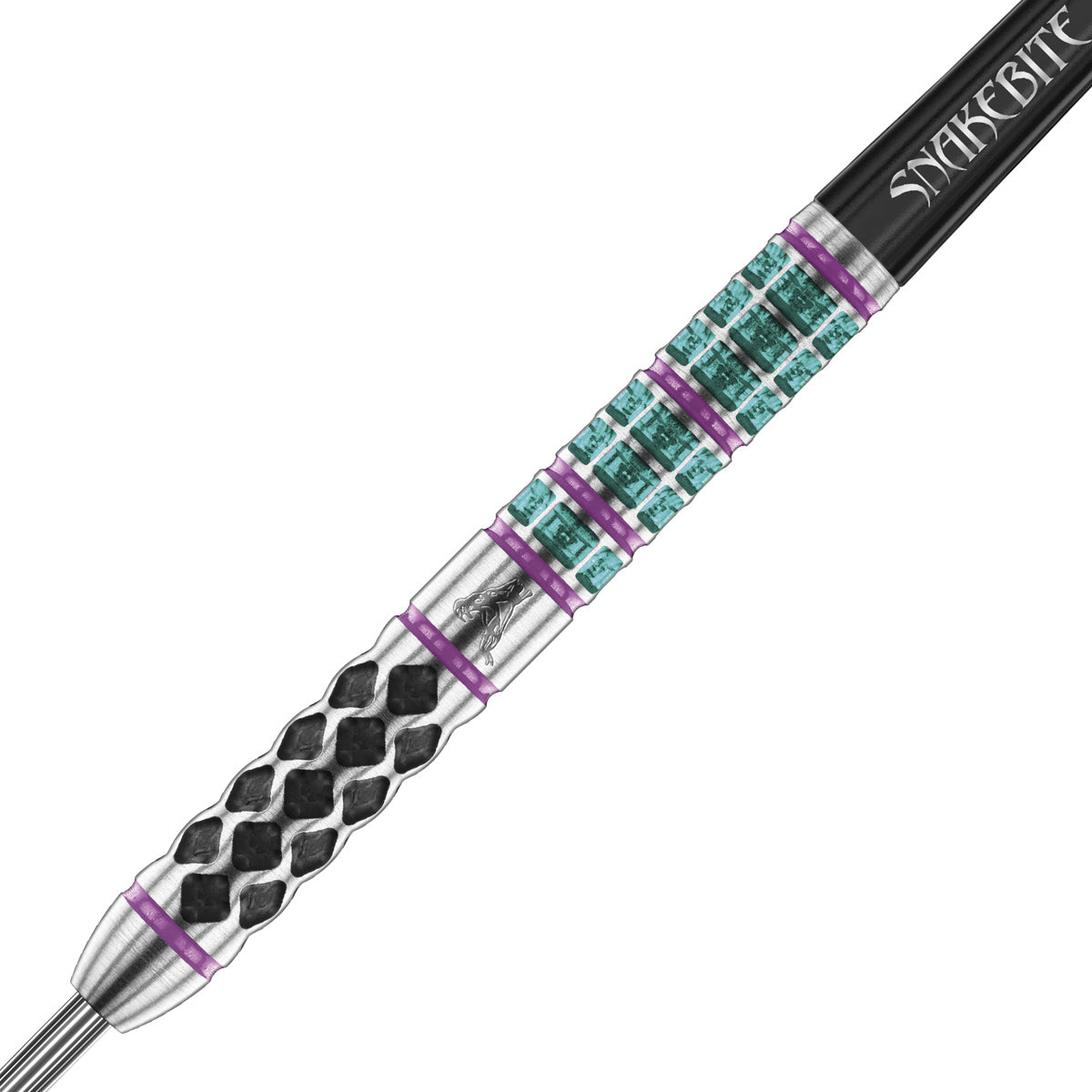 Close up view of the Peter Wright Supa Venom barrel grip and precision machining