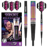 Peter Wright Tapered SE Steel Tip Darts product image showing the complete dart set, packaging and accessories