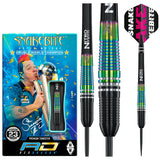 Peter Wright Torpedo SE Steel Tip Darts product image showing the complete dart set, packaging and accessories