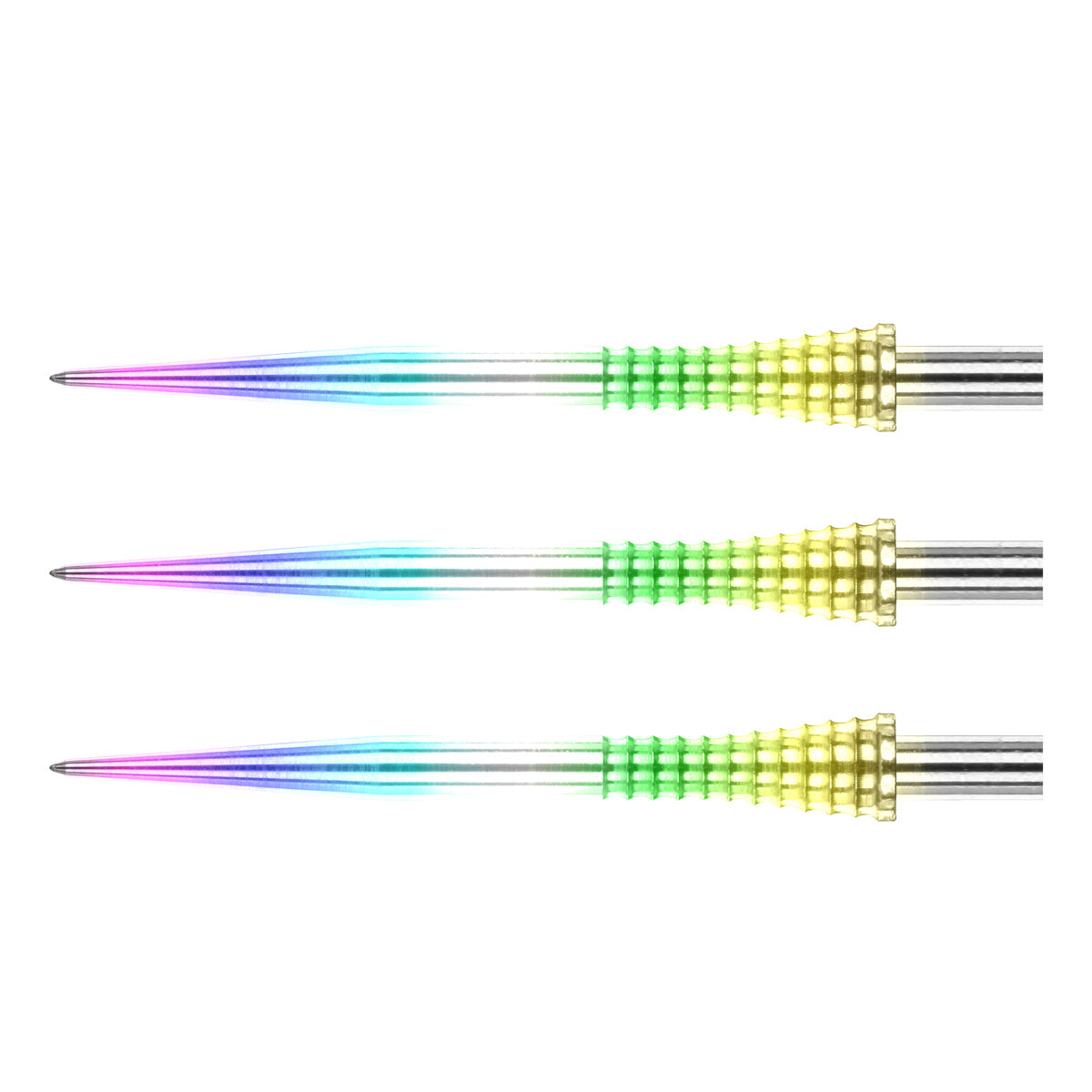 Red Dragon Raptor Gripped Dart Point Rainbow alternative angle showing the point profile and finish