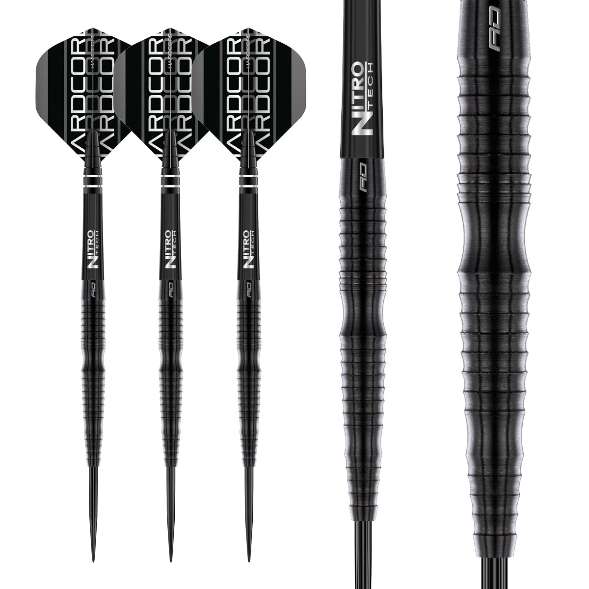 Multiple angle view of the Razor Edge Extreme dart barrel profile and design