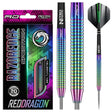 Razor Edge Spectron Steel Tip Darts product image showing the complete dart set, packaging and accessories