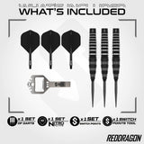Red Dragon Sable Bomb Switch Point 90% Tungsten Steel Tip Darts