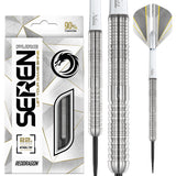Seren 1 Pure Steel Tip Darts main product image showing the darts, packaging, flights, shafts, and included accessories