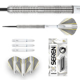 Seren 1 Pure Steel Tip Darts image displaying everything included inside the box