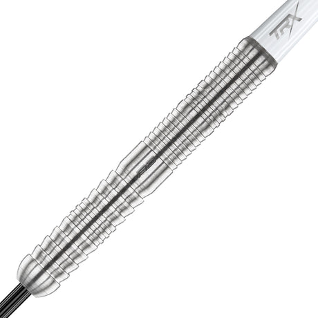 Seren 1 Pure Steel Tip Darts zoomed image highlighting the barrel grip, machining, coating, and surface detail