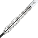 Seren 2 Pure Steel Tip Darts zoomed image highlighting the barrel grip, machining, coating, and surface detail