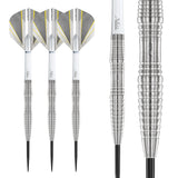 Seren 3 Pure Steel Tip Darts complete dart overview image showing the full barrel profile and design from multiple angles