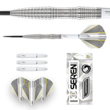 Seren 3 Pure Steel Tip Darts image displaying everything included inside the box