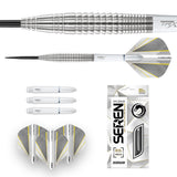 Seren 4 Pure Steel Tip Darts image displaying everything included inside the box