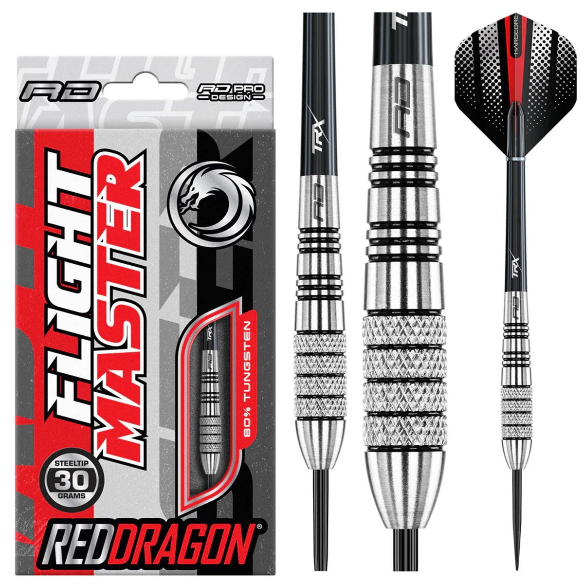 Sidewinder 80% Tungsten Steel Tip Darts by Red Dragon – Double Top