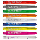 Snakebite Signature Logo Polycarbonate Dart Stems main product image showing the stems, packaging, and included contents