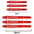 Snakebite Signature Logo Polycarbonate Dart Stems Red main product image showing the stems, packaging, and included contents