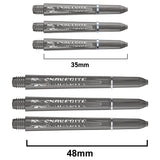 Snakebite Signature Logo Polycarbonate Dart Stems Smokey main product image showing the stems, packaging, and included contents