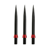 Red Dragon Specialist Black Dart Points with Trident Red alternative angle showing the point profile and finish