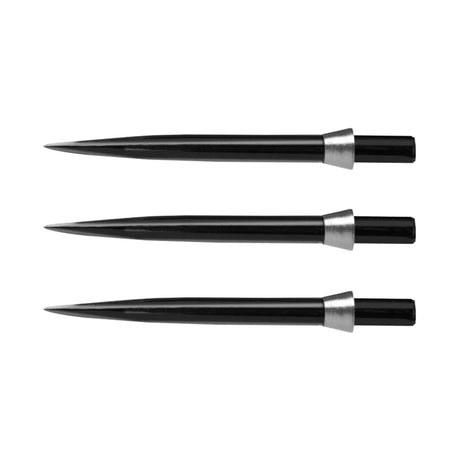 Red Dragon Specialist Black Dart Points with Trident Silver main product image showing the dart points