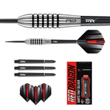 Contents of the Swingfire 2 darts box including flights, shafts and accessories
