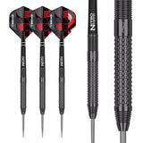 T 800 Steel Tip Darts complete dart overview image showing the full barrel profile and design from multiple angles