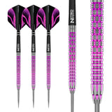 Tyrian Steel Tip Darts complete dart overview image showing the full barrel profile and design from multiple angles