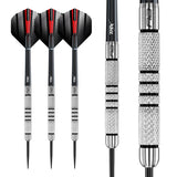 Multiple angle view of the Valiant dart barrel profile and design
