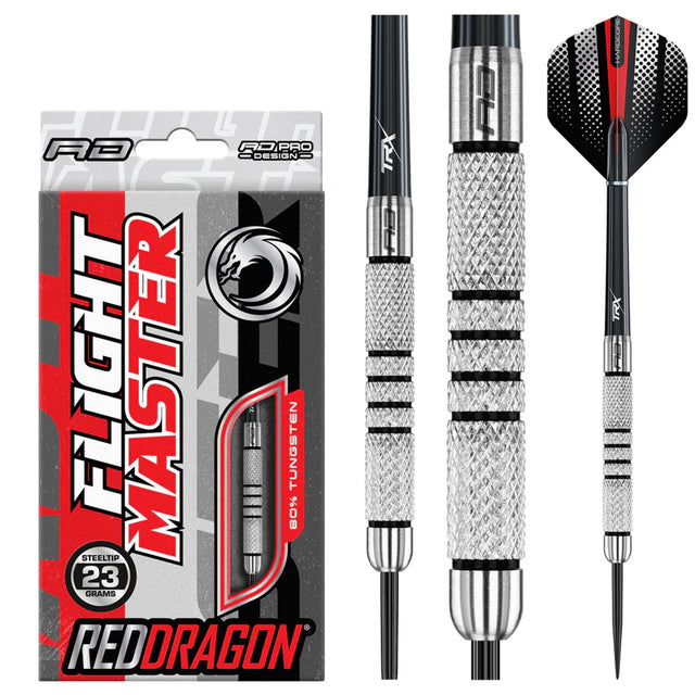 Valiant Steel Tip Darts product image showing the complete dart set, packaging and accessories