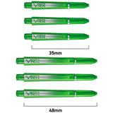 VRX Polycarbonate Dart Stems Green main product image showing the stems, packaging, and included contents