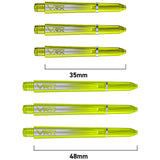 VRX Polycarbonate Dart Stems Yellow main product image showing the stems, packaging, and included contents