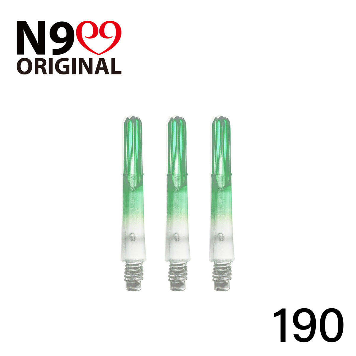 L-Style L-Shaft N9 Locked Straight Dart Shafts Clear Gradient