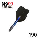 L-Style L-Shaft N9 Locked Straight Dart Shafts Clear Black Gradient