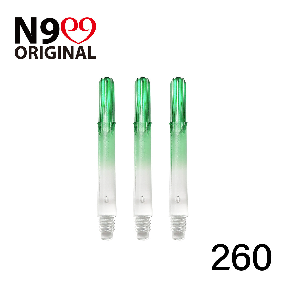 L-Style L-Shaft N9 Locked Straight Dart Shafts Clear Gradient