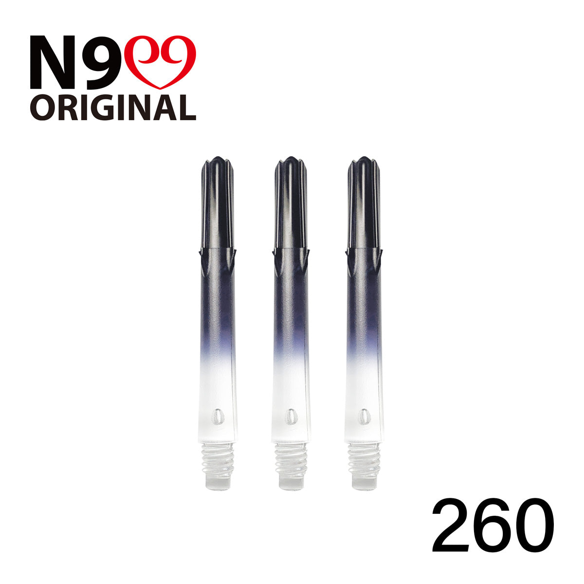 L-Style L-Shaft N9 Locked Straight Dart Shafts Clear Gradient